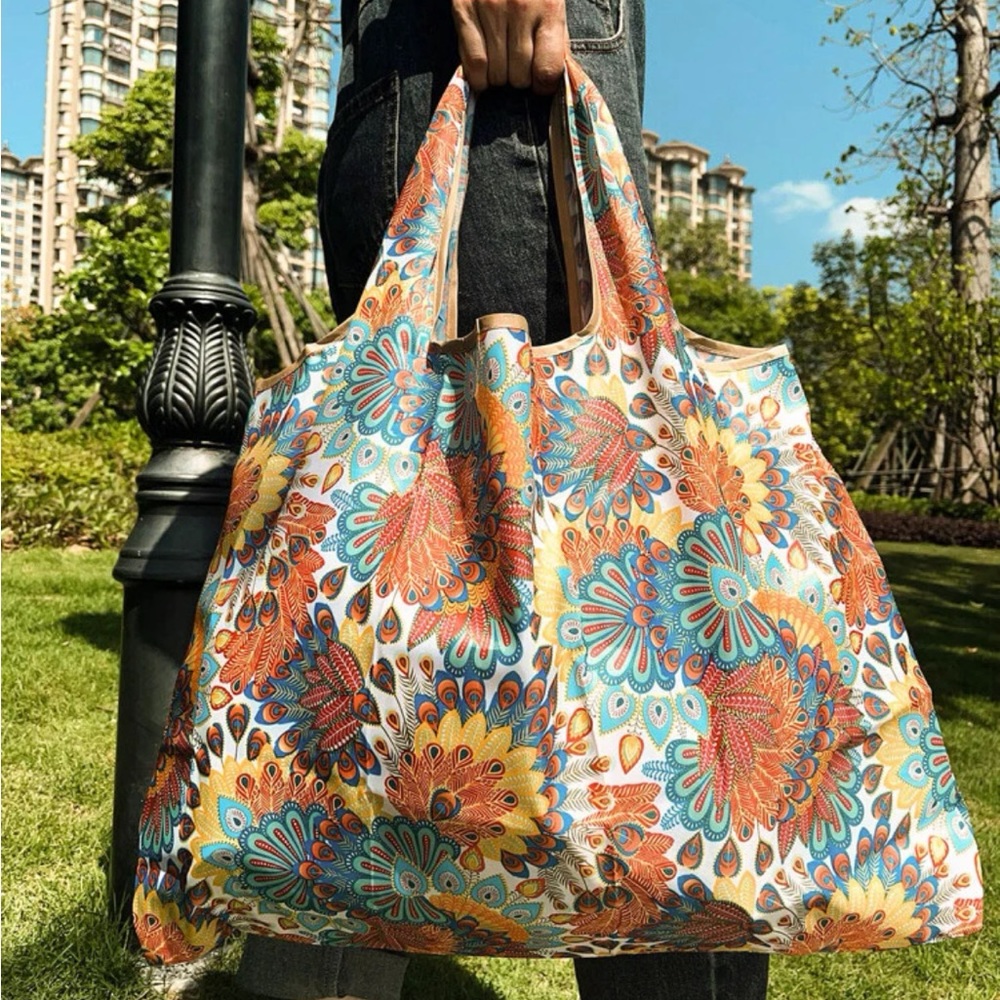 Large Nylon Reusable Shopping Bag